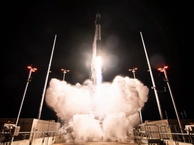 Rocket Lab’s Electron Rocket lifted off from NASA’s Wallops Flight Facility January 24, 2023, at 6 p.m. EST. The Mission, Titled “Virginia is for Launch Lovers,” is the First Commercial U.S. Electron Launch for Rocket Lab. Credit Brady Kenniston
