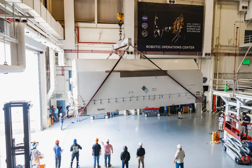 Spacecraft Bus for Satellite Servicing Mission Arrives at NASA Goddard