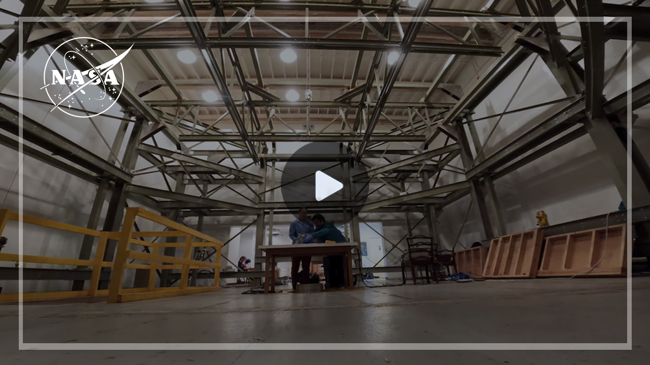 Video thumbnail of the magnetic calibration chamber at NASA’s Wallops Flight Facility in Virginia.