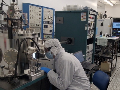 Engineer at work in the Detector Development Lab (DDL) which is a microelectronics fabrication facility dedicated to the development of advanced detectors, micro-electrical-mechanical-systems (MEMS), nano-scale devices, circuits, and components for NASA’s missions.