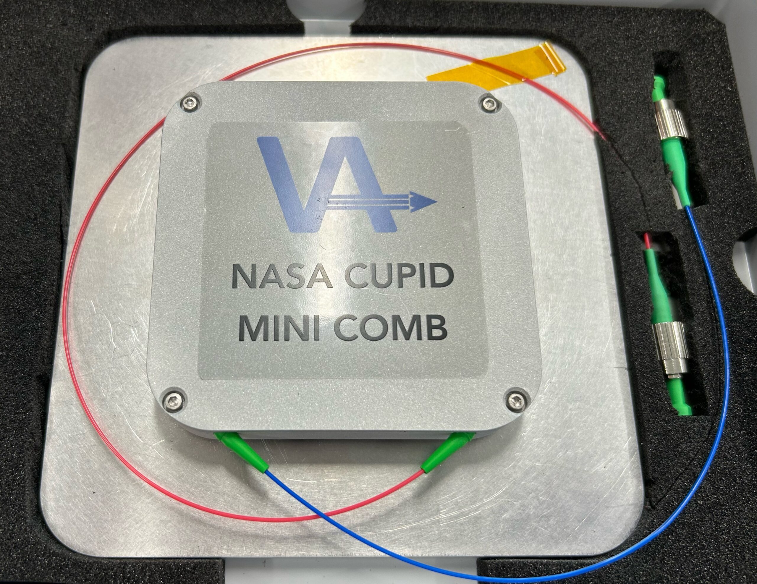 QuEST Optical Clock testbed includes cooling and clock lasers as well as a rugged, compact 1064nm optical frequency comb