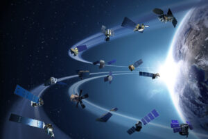 Schematic of NASA Earth Science Division operating satellite missions.